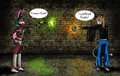 Realis and Anara - FACE OFF! by AmbiguousAnarchist