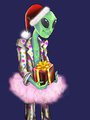 Alien's don't get Xmas - or Fashion - Digital Color by AmbiguousAnarchist