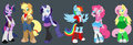 MLP anthro designs: Mane 6