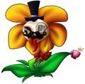 Flowey the Dapper flower by RazinOats