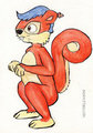 Squirrel acuarela