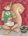 Squirrel Playing Bongos