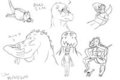 Dino Doodle Poses