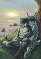 Twilight at the Cliff - by JC