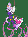 Blaze the cat tickle commission flat color