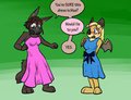 Pink Dress, Blue Dress by Immelmann