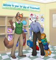 First day of school. by zeekhedgehog