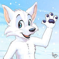 Arctic fox icon