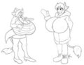 Commission - Cow Sisters