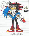 Shadow rescues Sonic by KatarinaTheCat18