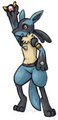 Lucario and Kami (Video Game Discount Examples) by QueenKami
