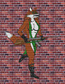 Ali on the Wall by Halpthiuian