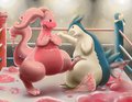 Sparring (Tonight's Match: Pink Mewdra Vs. Typhlosion!)