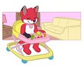 Snack Time in The Bouncer ^-^