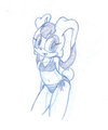 Original Cream Swimsuit Sketch