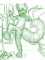 saturday night sketch 1: azarian by RaineShadowpaw