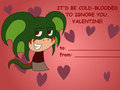 Patrick the Valentine Lizard by UberFrill14