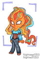 Undertale OC colored by Nightwolf1513