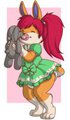 I has a bunny. :3 by RallyFox