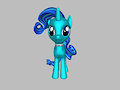 Aqua Dolphin in 3D by SnowyJeleciaHusky