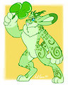 Green, green, forty shades of green (by redpandacase)