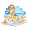 Beach Pup Pin Up