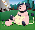 Preggy Miltank Feeding Baby Miltank by Xniclord789x
