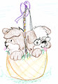 Easter Puppies by Kiffin