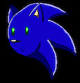 Sonic Head (Pixel Art) by UltimateDragonStar