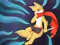 streaming art fox vs tentacles  by kake0078