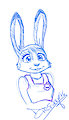 Judy Hopps TEST DRAW  by Dmcfurry