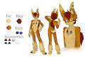 Skyfer Ref Sheet by YenriStar