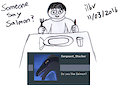 Question Doodle - Salmon by ilbv