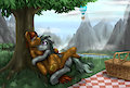 Commission - valentines picnic