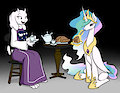 Toriel and Celestia.... by MuneSol