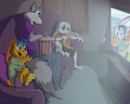 *C*_Movie night with the bunnies
