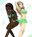 Pattie and Patty in Bikinis