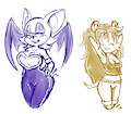 Rouge and Mina 