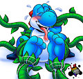Ticklish Yoshi Feets -- COMM by Amuzoreh