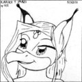Hand drawn KittyBird by Pouchlaw