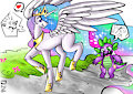Celestia and Spike swap by ONAT