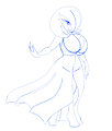 Sketch-a-day: Gardevoir