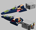 this is my speeder bike and her cargo pod bill