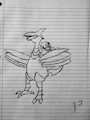Pokemon Drawings - Skarmory by JoshuaBlueMacaw