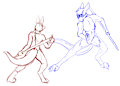 Staff Duel WIP by Friti