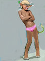 What...ya never seen a boy in a pink speedo? by longtail