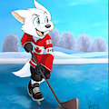Pent playing Hockey