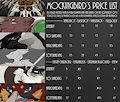 Price Sheet by MockingBird