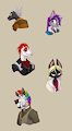 Wayward Astronomer character portraits