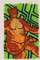  Stained Glass Style Fullbody Art: Orange Calico 